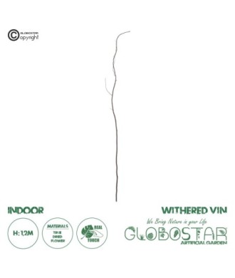 GloboStar® Artificial Garden REAL DRIED WITHERED VINE STEM 21220 Τεχνητό Διακοσμητικό Κλαδί Αμπελιού Y120cm